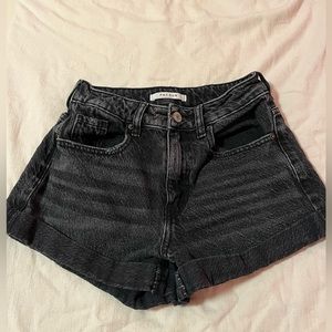 Pacsun Black Denim Shorts Size 23 !!